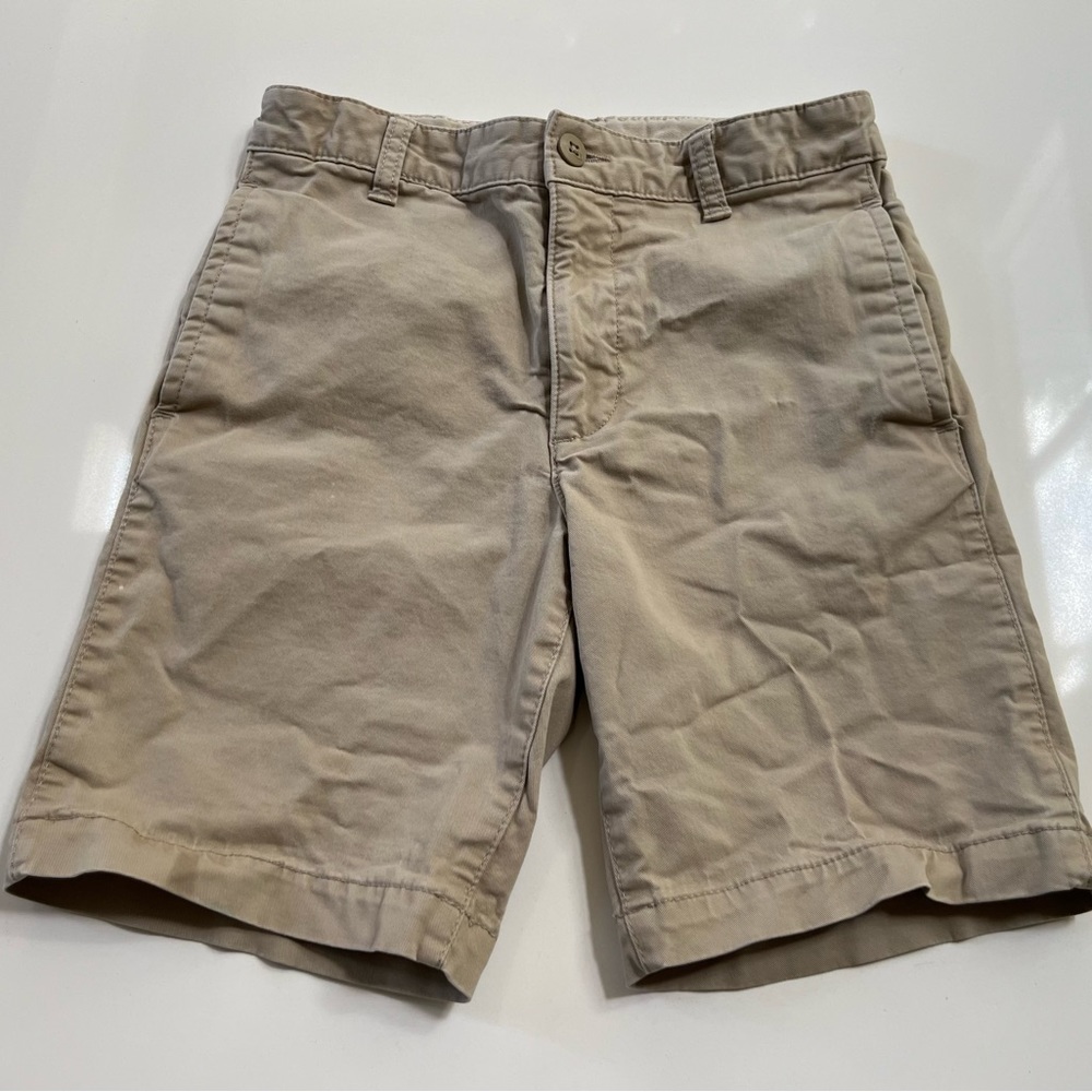Gap Kids Uniform Boys Flat Front Chino Shorts Khaki ~ Sz 12